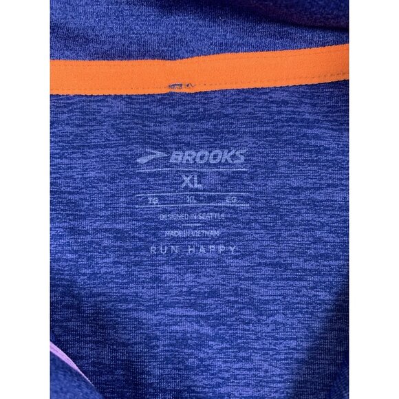 Brooks Womens Blue Dash 1/2 Zip 2.0 Pullover Running Shirt Long Sleeve Size XL - Picture 8 of 10